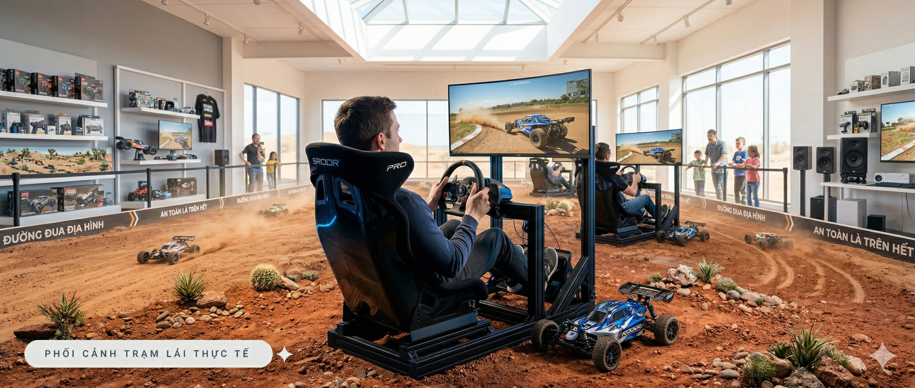 Toàn cảnh trạm lái Thermaltake